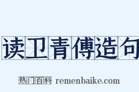 读卫青傅造句是什么意思的图片